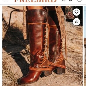 Freebird Coal size 7 lace up boots